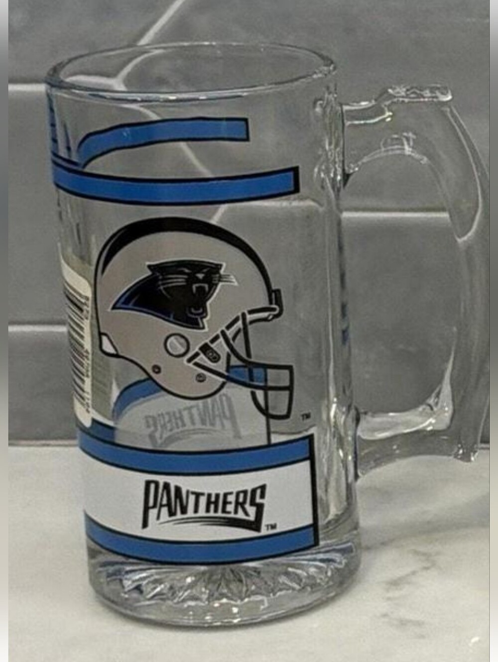 NFL Carolina Panthers Beer Glass